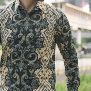 Jayabaya Batik ABRAM Kemeja Katun Furing Lengan Panjang