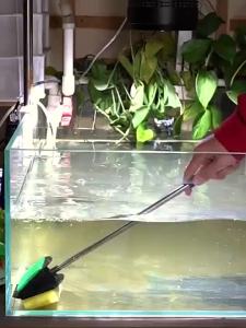 【Ship in 24H】金利佳鱼缸刷子清洁长柄无死角清洗神器小型玻璃刮藻鱼缸清洁神器Jinlijia fish tank brush cleaning long handle without dead angle喵汪星球小店20261105