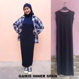 gamis inner span tanpa lengan