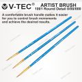 V-Tec Brush 1001 Round Detail 0 / 00 / 000  / Kuas Lukis Kecil. 