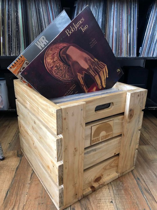Stackable Vinyl Records Crate! with engraving Vinyl Record Box