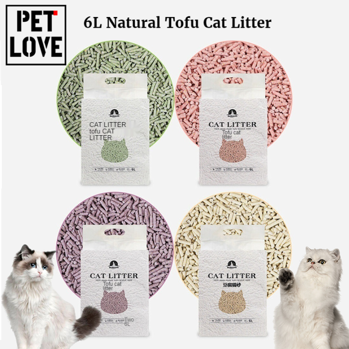 Pet Cat Litter 6L Pure natural healthy plant tofu cat litter Food Grade