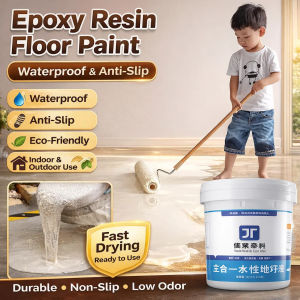 🌟0 Formaldehyde🌟Epoxy Color Sand Floor Paint Waterproof Anti Slip Self Leveling Floor Paint Eco-Friendly Wear Stain Resistant