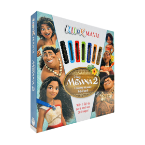 Disney Moana 2 Colouring Book Colourmania Gift Set for Kids with 7 Colour Pens (Hardcover)