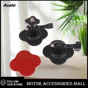 💖💓【Special price】💖💓Asahi Motor 3 4ชิ้นอุปกรณ์กล้องกีฬาทั่วไปติดหมวกกันน็อคยืดหยุ่นสำหรับ GoPro 13 12 11 10 9 Insta360 X4 X5 Ace Pro ฐานกาวแบนโค้ง