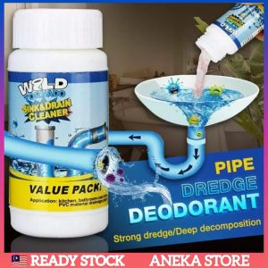 💥READY STOCK💥 Wild Tornado 110g Powerful Sink & Drain Cleaner Clog Remover Serbuk Pembersih Sinki/Singki Bilik Mandi Tandas Dapur Paip Pipe Tersumbat Tersesak Powerful Sink & Drain Cleaner High Efficiency Clog Remover