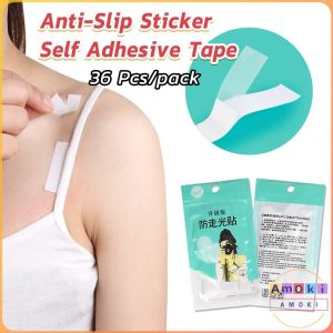 Amoki 36Pcs/Pack Underwear Strap Anti-slip Double Sided Tape Clothing Adhesive for Women Body Skin