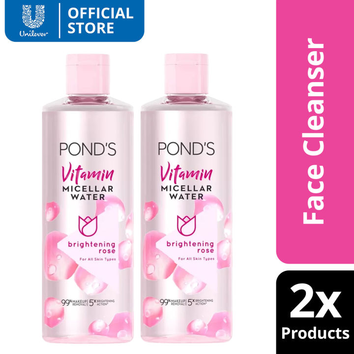 [BUNDLE OF 2] Pond's Micellar Water Rose 400ml | Lazada PH