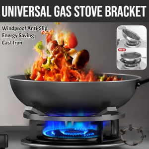 Universal Windproof And Anti-Slip Bracket For Gas Stove Convenience Gas Bracket Bracket Energy Saving Gas Stove Cover Cast Iron Universal Round 6 Claws