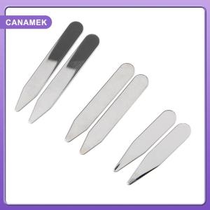 【CANAMEK】 2Pcs Stainless Steel Collar Stays Bones For Dress Shirt Business Party Jewelry
