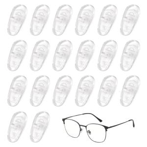 20pcs Soft Silicone Nose Pad Universal G14 Glasses Accessories Flexible AntiSlip Nose Cushion Eyewears Replacement Kits
