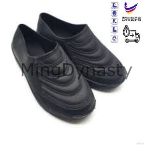 Black Rubber Shoe Rubber Boot For Hiking Working Trekking/ Kasut Getah Hitam