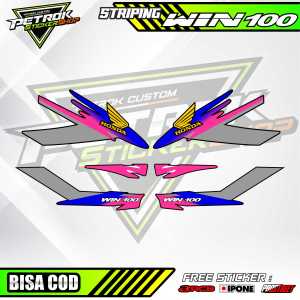 STRIPING VARIASI MOTOR HONDA WIN 100 / STICKER LIST MOTOR HONDA WIN 100
