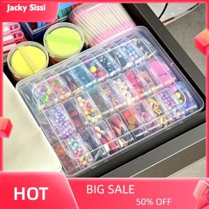 Jacky Tự làm kim cương Tranh thêu hộp lưu trữ móng tay nghệ thuật đồ trang sức Rhinestone khảm lưu trữ container đa chức năng lưu trữ hộp