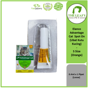 Elanco ( Bayer ) Advantage Cat Spot On ( Ubat Kutu Kucing ) -  Loose ( 1 Pipet ) - Orange /  Purple