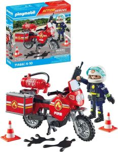 Playmobil Motorcycle and Oil Spill Incident 71466