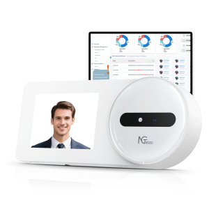 NGTeco Cloud-Based Attendance Machine Face Recognition Time Clocks Remote Control iOS/Android App