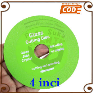 Glass Cutting Disc 100mm Ultra-thin Saw Blade Jade Crsytal / Mata Gergaji Gerinda Potong Kaca