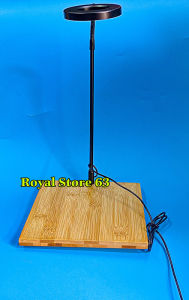 Đèn led rọi có đế gỗ vuông cho hồ cá terrarium