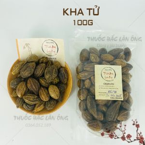 Quả kha tử khô 200G trái kha tử hạt to dùng ngâm mật ong nấu siro ngậm ho tiêu đờm - Lãn Ông