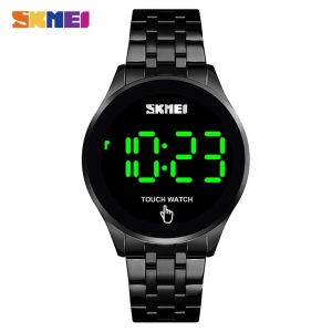 Jam Tangan Digital Pria Stainless Steel Anti Air Baja Tahan Karat SKMEI 1579