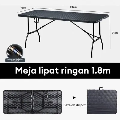 Meja Lipat plastik Meja Makan Meja Meja Lipat Outdoor Meja Camping Outdoor Portable Multifungsi