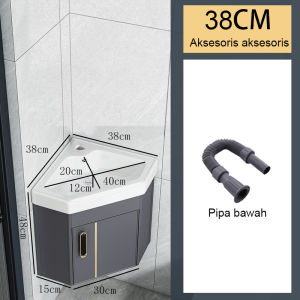 Bathroom Cabinet Lemari kamar mandi aluminium ruang minimalis modern /Wastafel Keramik /Kombinasi kabinet Wastafel---Termasuk