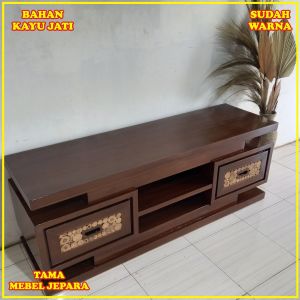 Meja TV Koin Kayu Jati Jepara Rak TV Minimalis Terlaris