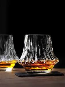 Liu Siyu Design Works Limited Art Handmade Flame Mount Fuji glass Edo glass Japanese style Wine Glass Whisky Scotch