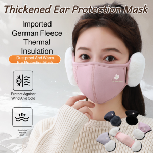 Thickened Warm Cycling Mask Womens Outdoor Running Ear Protection Face Windproof Cover Windproof Breathable Winter Sports Accessories