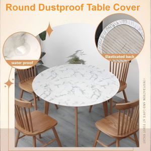 Dining Table Cover Elegant Texture Easy to Install and Fix Tablecloth Aesthetics Anti-abrasion of the Desktop