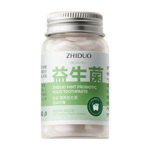 30 Tablets Probiotic Solid Toothpaste Portable Oral Care Clean Breath  Chewing Tooth Cleaning Tablet