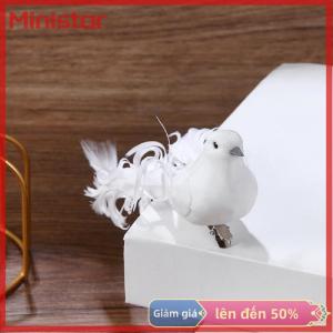 Ministar Chim Trắng chim bồ câu lông xốp nhân tạo chim thủ công chim nhỏ trang trí