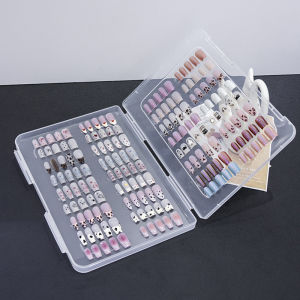 💕 Store opening 💕 1Pcs Press On Nail Packaging Storage Boxes Fake Nail Art Display Board Container