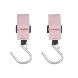A4QUT PU Baby Stroller Hooks Solid Color S Shape Stroller Accessories Multifunctional Cart Organizer Hanging Hook Pram