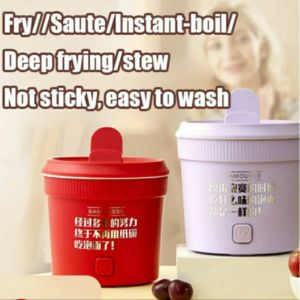 1L Mini pelbagai fungsi segera mie Hot Pot mudah alih  BAMOUSSE Mini Multifunctional Instant Noodle Hot Pot Portable Electric Cooker 迷你电煮锅泡面锅