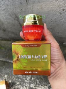 Kem Siêu Trắng Da Collagen Linh Chi Vàng Vip Thế Hệ Mới 20g