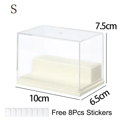 Vixplorn Toy Display Cabinet Transparent Storage Box Tiered Organizer Rack Dustproof Multi Layer Collectible Home