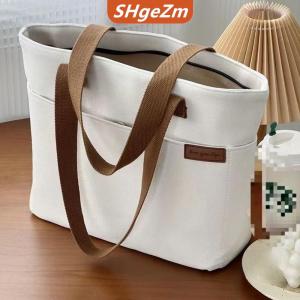 [COD] SHgeZm New Canvas Tote Túi cho phụ nữ công suất lớn duy nhất Vai Túi sinh viên các lớp học đi lại mang túi Phụ nữ túi xách giản dị