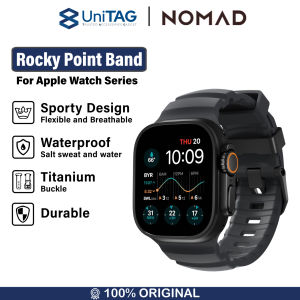 Strap Apple Watch Ultra 2 10/9/8/7/SE 49/46/45/44/42/41mm Nomad Rocky Point Sport Rubber Soft Band