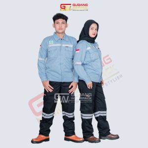Wearpack Stelan Lengan Panjang Warna Biru Telor Asin Polos
