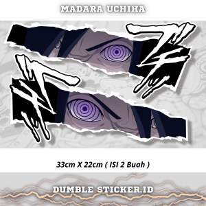 Sticker Stripping All Type Motor Print Cutting Stiker Mata Anime Madara Uchiha