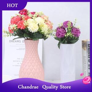 [Chandrae] 1 Bouquet 5 Heads Hydrangea Silk Flower Artificial Flower Holding Flowers Decor