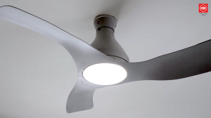 KDK K12UC Ceiling Fan with LED Lighting 48 Inch NODOKA Jr. New DC Motor 10-Speed App & Remote Control Matte Grey