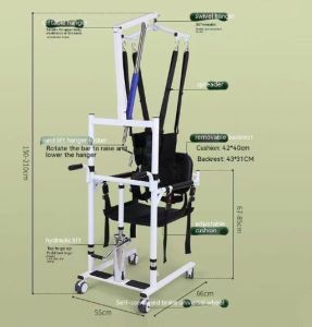 Ready✅ Paralyzed Patient Lift Chair Transfer Kerusi Roda Nursing Elderly Shifting Shower Mobile Toilet Walking Aid 轮椅瘫痪机