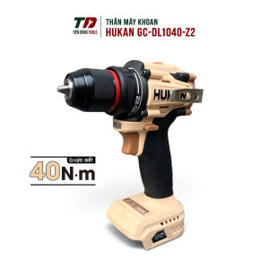 Thân Máy Khoan 21V HUKAN GC-DL1040-Z2 Lực Siết 40N.m Đầu Kẹp 10mm Motor Không Chổi Than