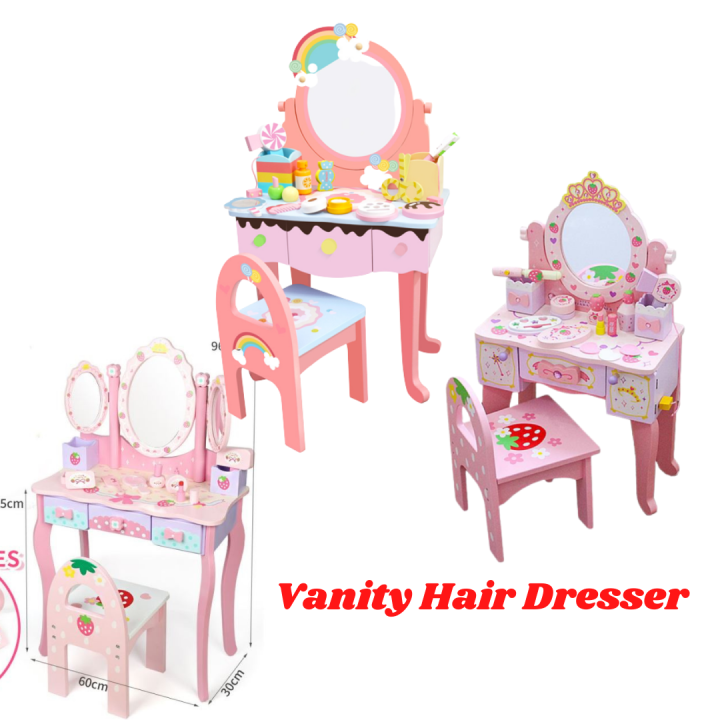 Childrens wooden 2024 vanity set