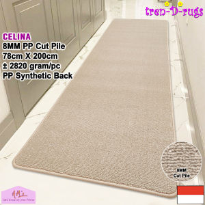 Tren-D-rugs Karpet tebal polos panjang bulu halus alas lantai ruang tamu tidur 78 cm x 200 cm - NMs