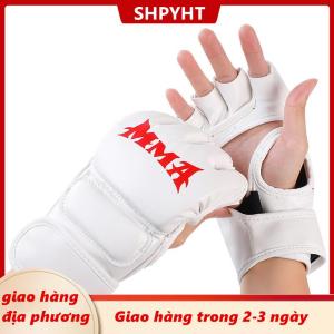 [COD] SHPYHT Giao hàng địa phương Găng tay đấm bốc Găng tay nửa ngón tay dày găng tay người lớn đấm bao cát chiến đấu Găng tay chiến đấu