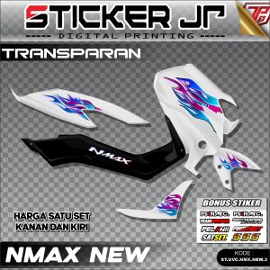 Striping Motor Nmax New Transparan - Sticker Yamaha Nmax 155 New VVA 2020-2024 Sudah Potong SJP-03